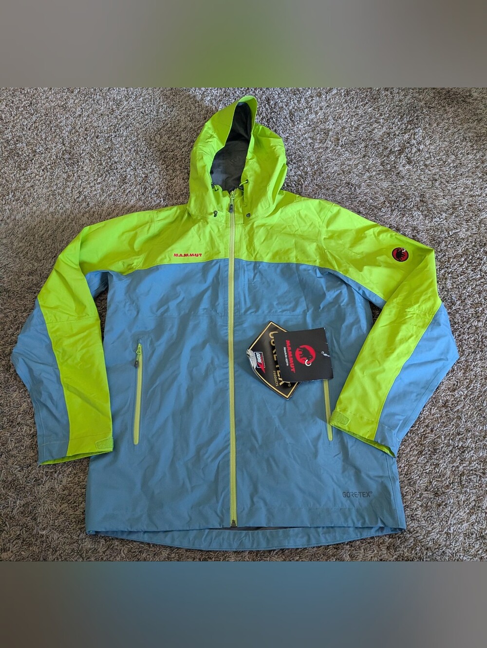 NWT Mammut Cloud Sprout Wenaha Full Zip Gore-Tex Rain Jacket Men's L